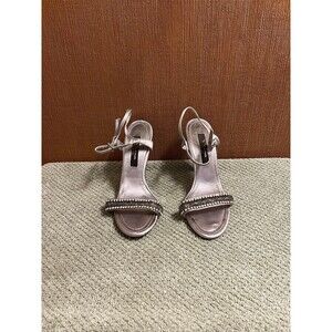 Nina New York Silver Heels Size 7.5M